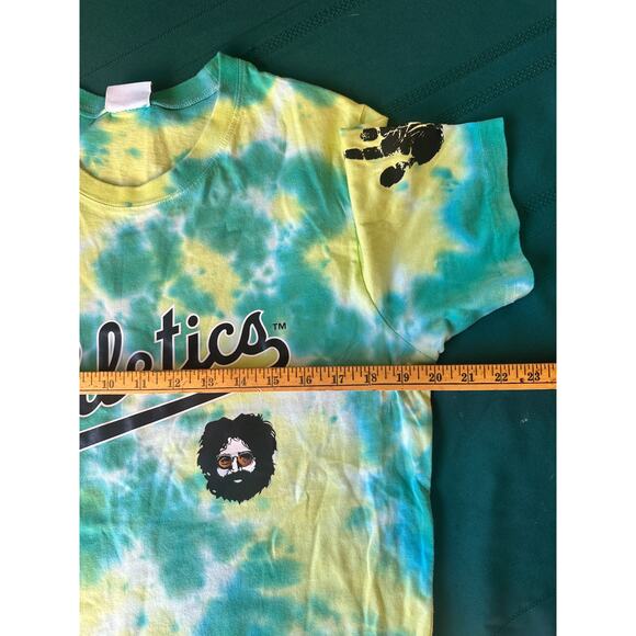 Oakland A's Jerry Garcia Grateful Dead Tie Dye T-shirt size large - Picture 4 of 9